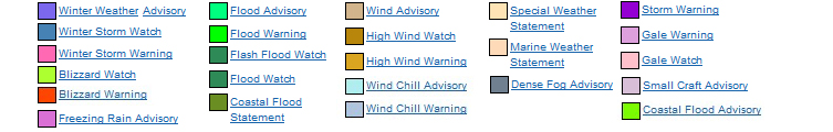 Watch/Warning Color